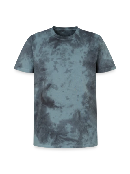 Unisex Premium Tie-Dye T-Shirt - Black/Blue - Front