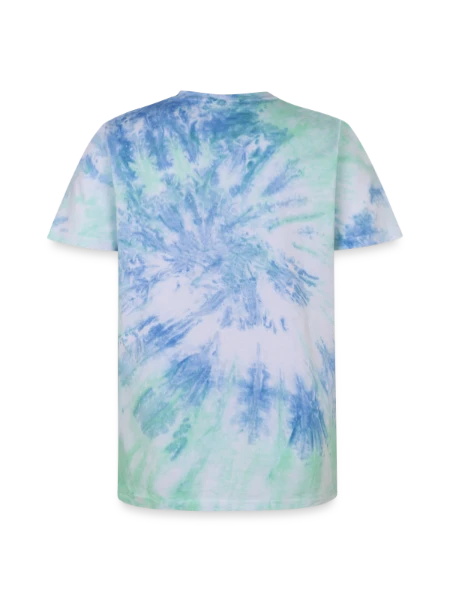 Unisex Premium Tie-Dye T-Shirt - Blue Spiral - Back