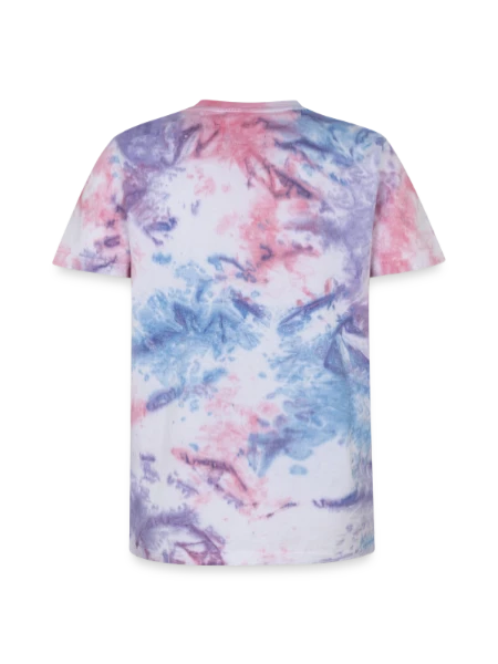 Unisex Premium Tie-Dye T-Shirt - Pink/Purple/Blue - Back