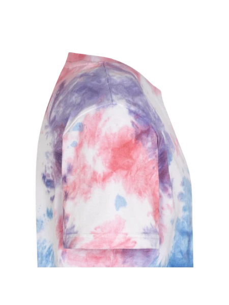 Unisex Premium Tie-Dye T-Shirt - Pink/Purple/Blue - Right