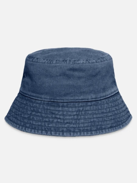 Vintage Bucket Hat - vintage denim - Front