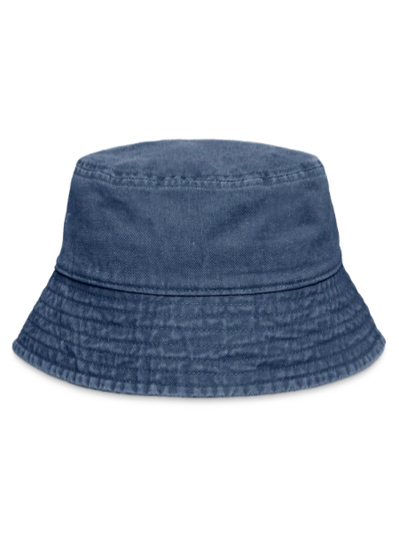 Vintage Bucket Hat - vintage denim - Back