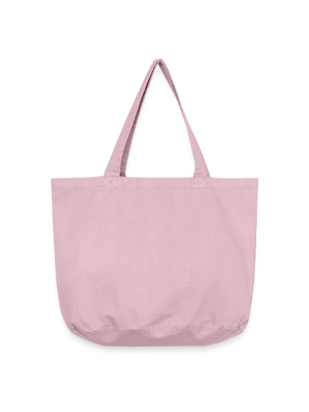 Sac cabas vintage délavé - rose vintage - Devant