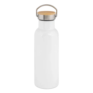 Gourde isotherme avec bouchon en bambou
