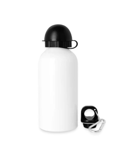 Gourde avec bouchon 500 ml - blanc - Droite