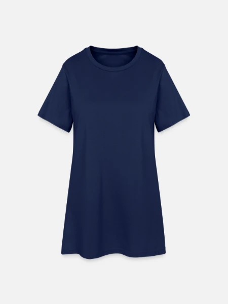 Robe T-shirt Femme - marine clair - Devant