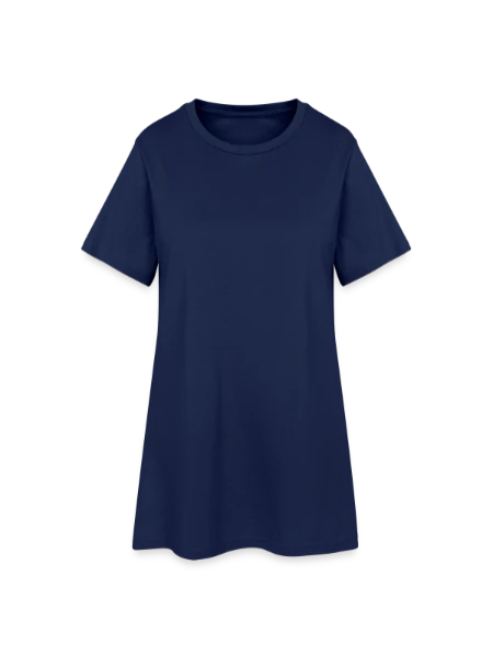Frauen T-Shirt-Kleid - Light Navy - Vorne