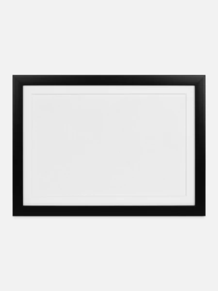 Framed poster (37 × 27 cm) - black - Front