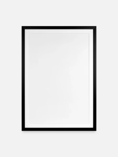 Framed poster (49 × 69 cm) - black - Front