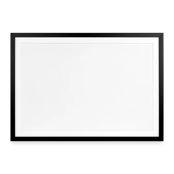 Framed poster (69 × 49 cm) - black - Front