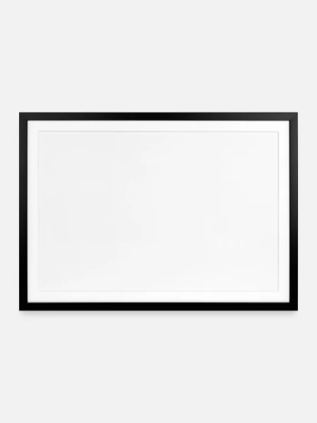 Framed poster (69 × 49 cm) - black - Front