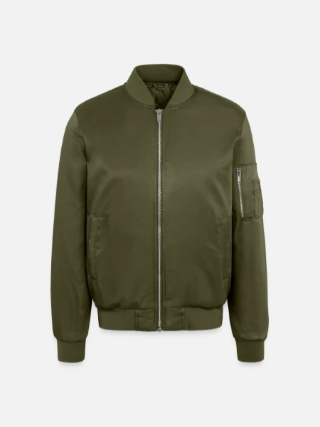 Blouson bomber unisexe - kaki - Devant