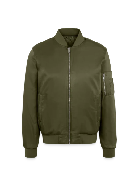 Blouson bomber unisexe - kaki - Devant