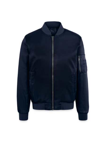 Unisex Bomberjacke - Navy - Vorne