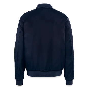 Unisex Bomber Jacket - navy - Back - AI Model Male 178 light (178cm)
