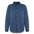 Aperçu Devant - Chemise en denim homme bio Stanley/Stella