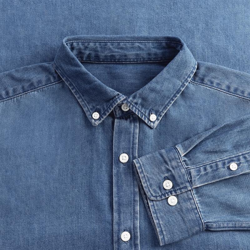 Denimskjorte herre økologisk Stanley/Stella