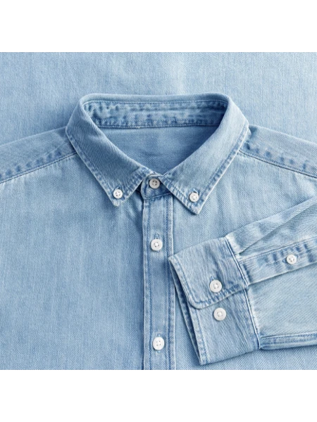 Chemise en denim homme bio Stanley/Stella