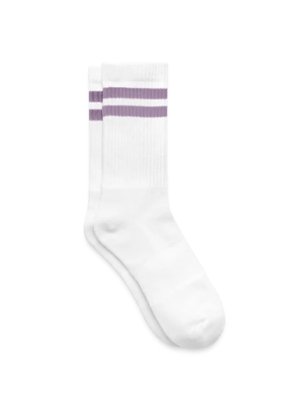 Chaussettes de tennis - blanc/lilas  - Droite