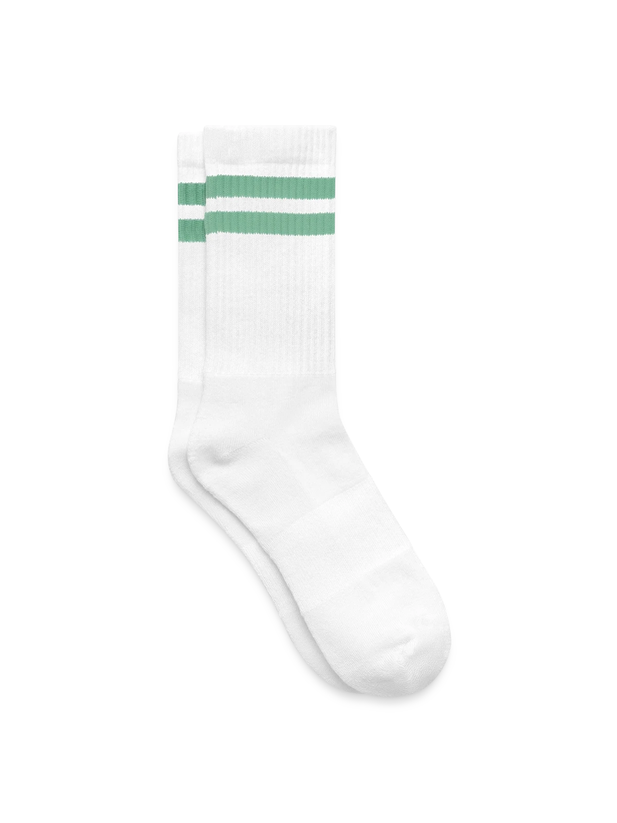 Striped tennis socks - white/mint - Right