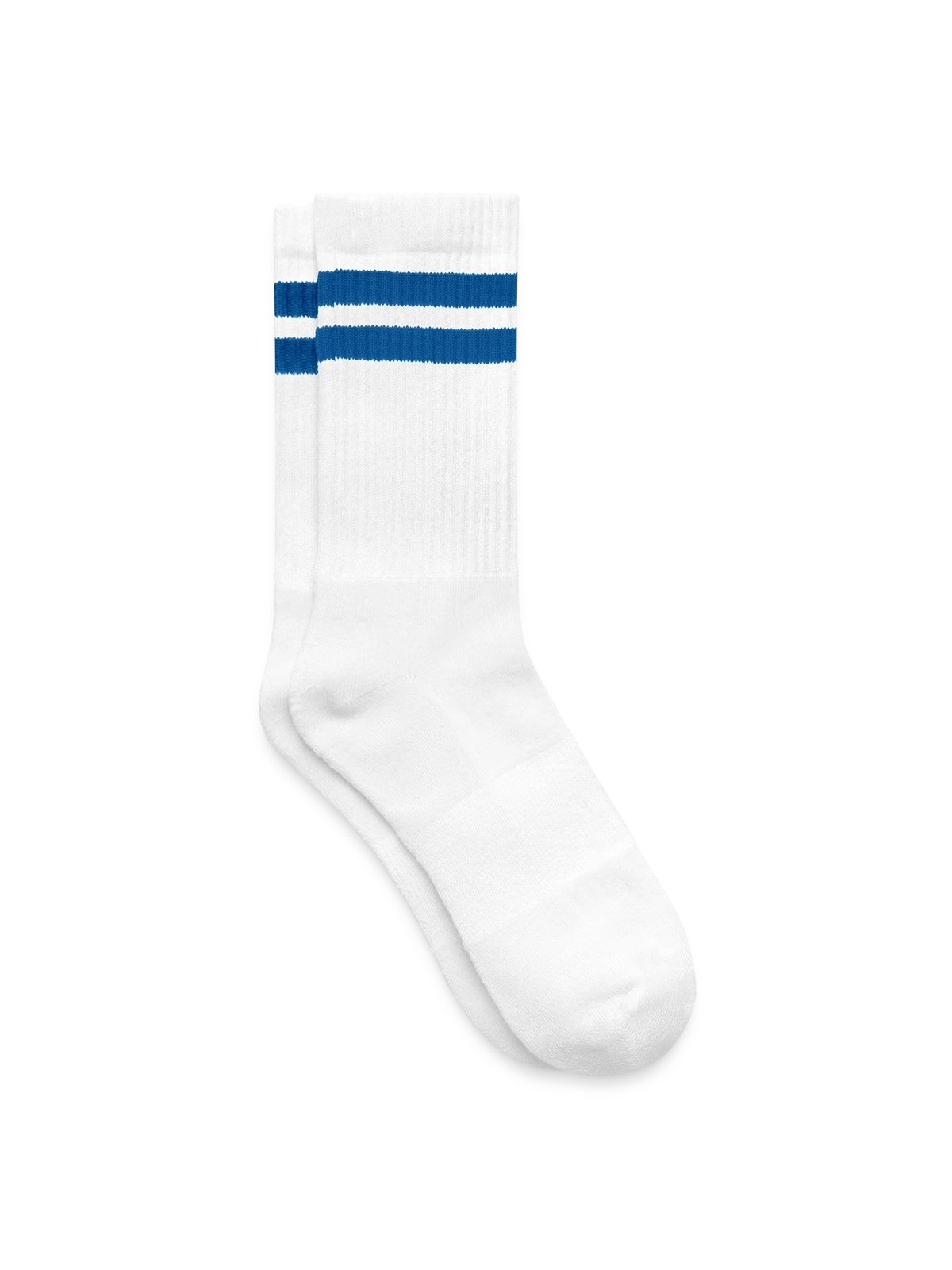 Striped tennis socks - white/blue - Right