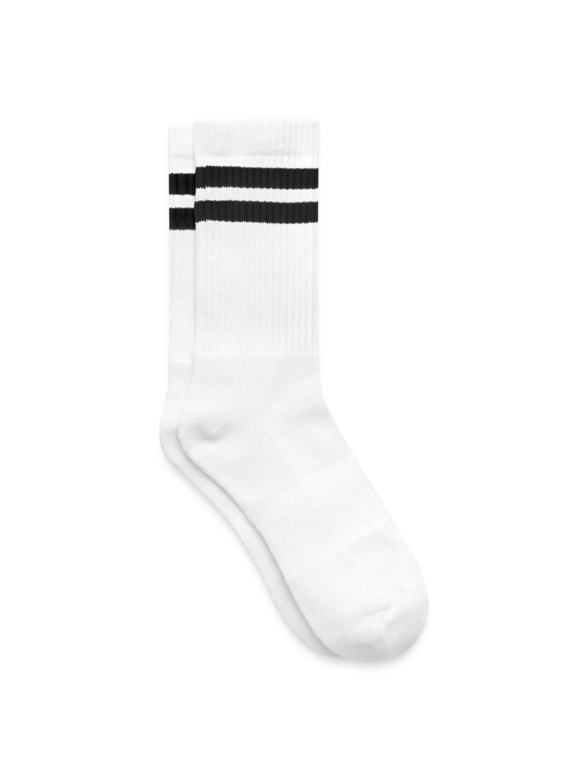 Striped tennis socks - white/black - Right
