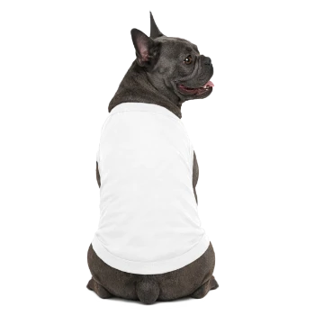 Premium Organic Dog T-Shirt - white - Back