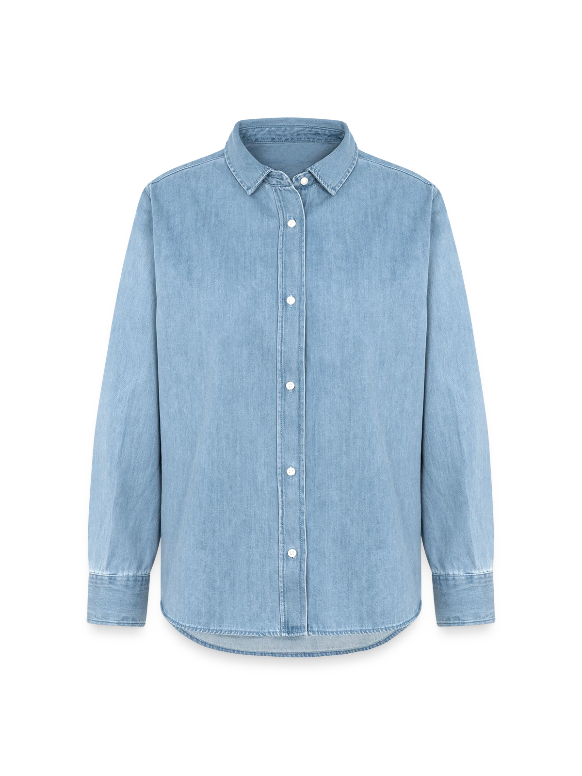 Women’s Organic Denim Shirt by Stanley/Stella - light wash - Front
