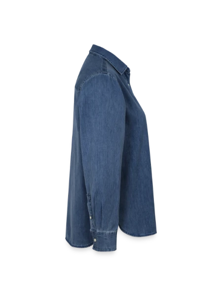 Women’s Organic Denim Shirt by Stanley/Stella - mid washy  - Right