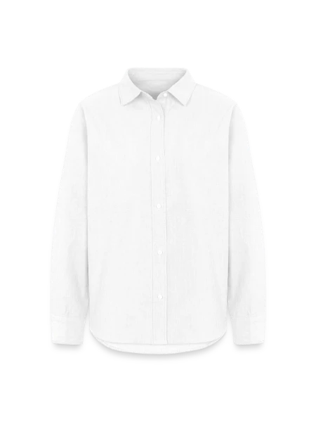 Chemise Oxford Femme - blanc - Devant