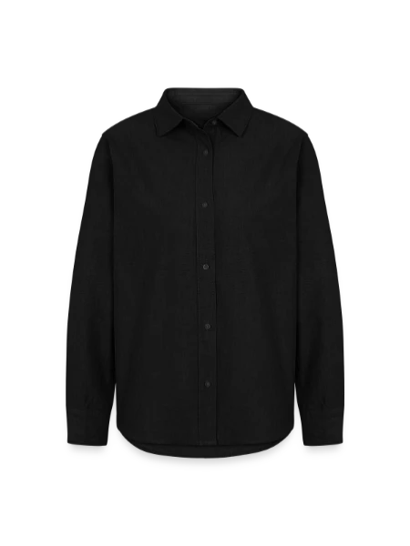 Women's Oxford Shirt - black - Front