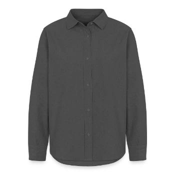 Women's Oxford Shirt - anthracite - Front - AI Model Female 172 light (172cm)