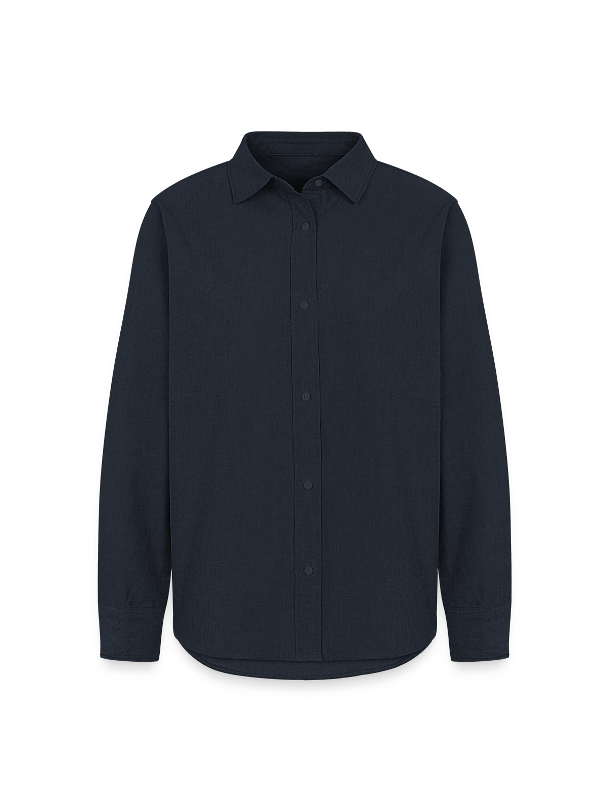 Women's Oxford Shirt - navy - Front