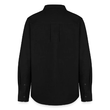 Women's Oxford Shirt - black - Back - AI Model Female 172 light (172cm)