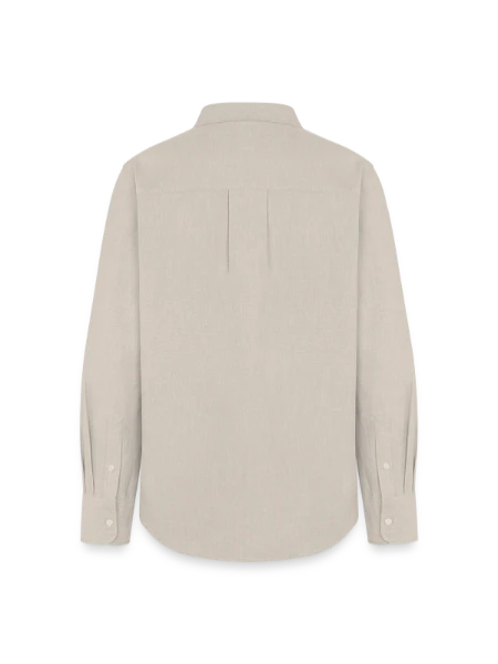 Frauen Oxford Hemd - Beige - Hinten