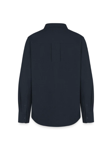 Women's Oxford Shirt - navy - Back