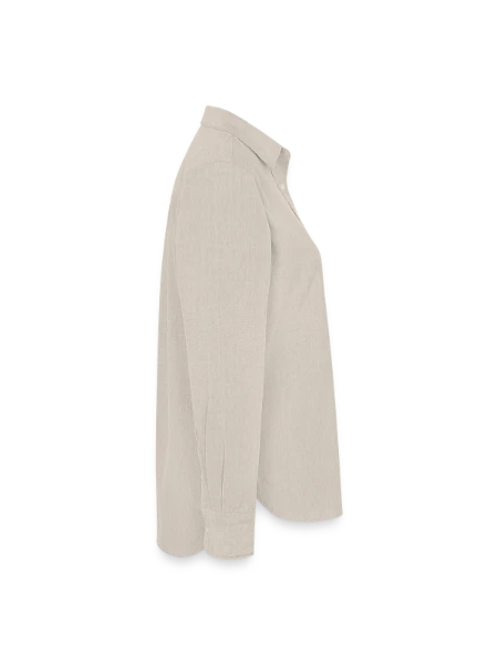 Frauen Oxford Hemd - Beige - Rechts