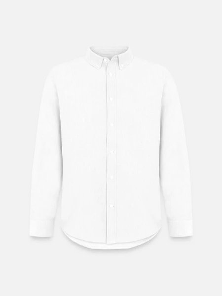 Men's Oxford Shirt by Stanley/Stella - white - Front