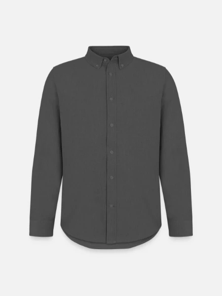 Stanley/Stella Camicia Oxford uomo - antracite - Fronte