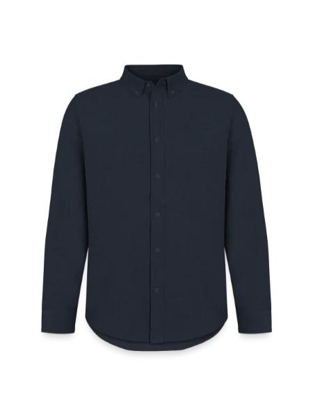 Chemise Oxford homme Stanley/Stella - marine - Devant