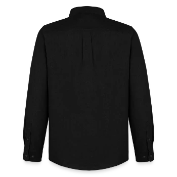 Men's Oxford Shirt by Stanley/Stella - black - Back - AI Model Male 185 dark (185cm)