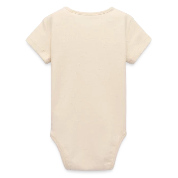 Body bébé manches courtes bio Stanley/Stella - écru doux - Dos