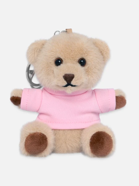 Porte-clés ourson - rose - Devant