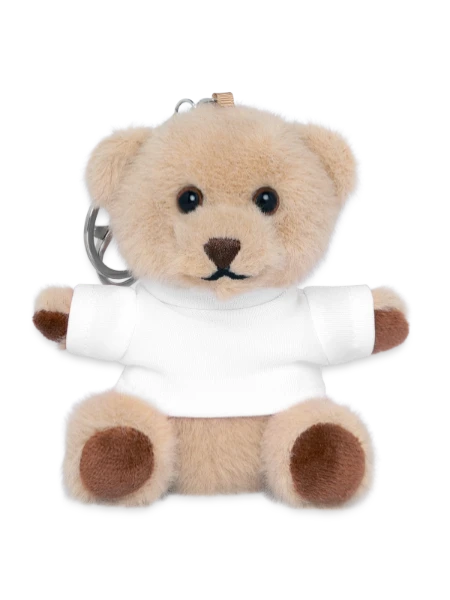 Porte-clés ourson - blanc - Devant
