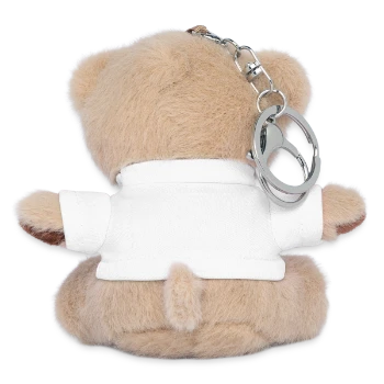 Porte-clés ourson - blanc - Dos