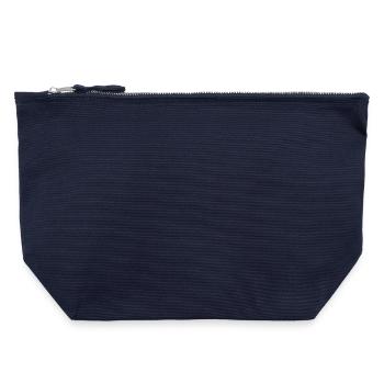 Kanvas taske med lynlås 22 x 23 cm