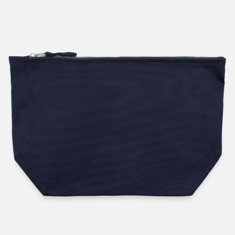 Kanvas taske med lynlås 22 x 23 cm