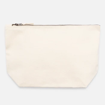 Pochette zippée en toile 22 x 23 cm