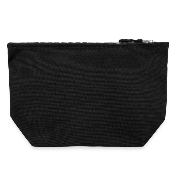 Canvas Zip Pouch 22 x 23 cm - black - Back