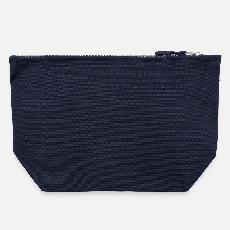 Kanvas taske med lynlås 22 x 23 cm